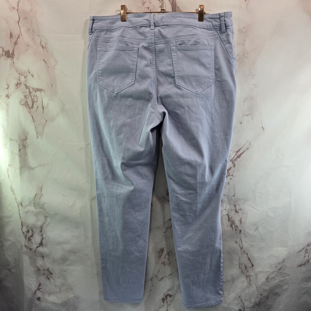 Chicos Jeans Women 14 2.5 Denim Straight Girlfriend Jegging High Rise Blue